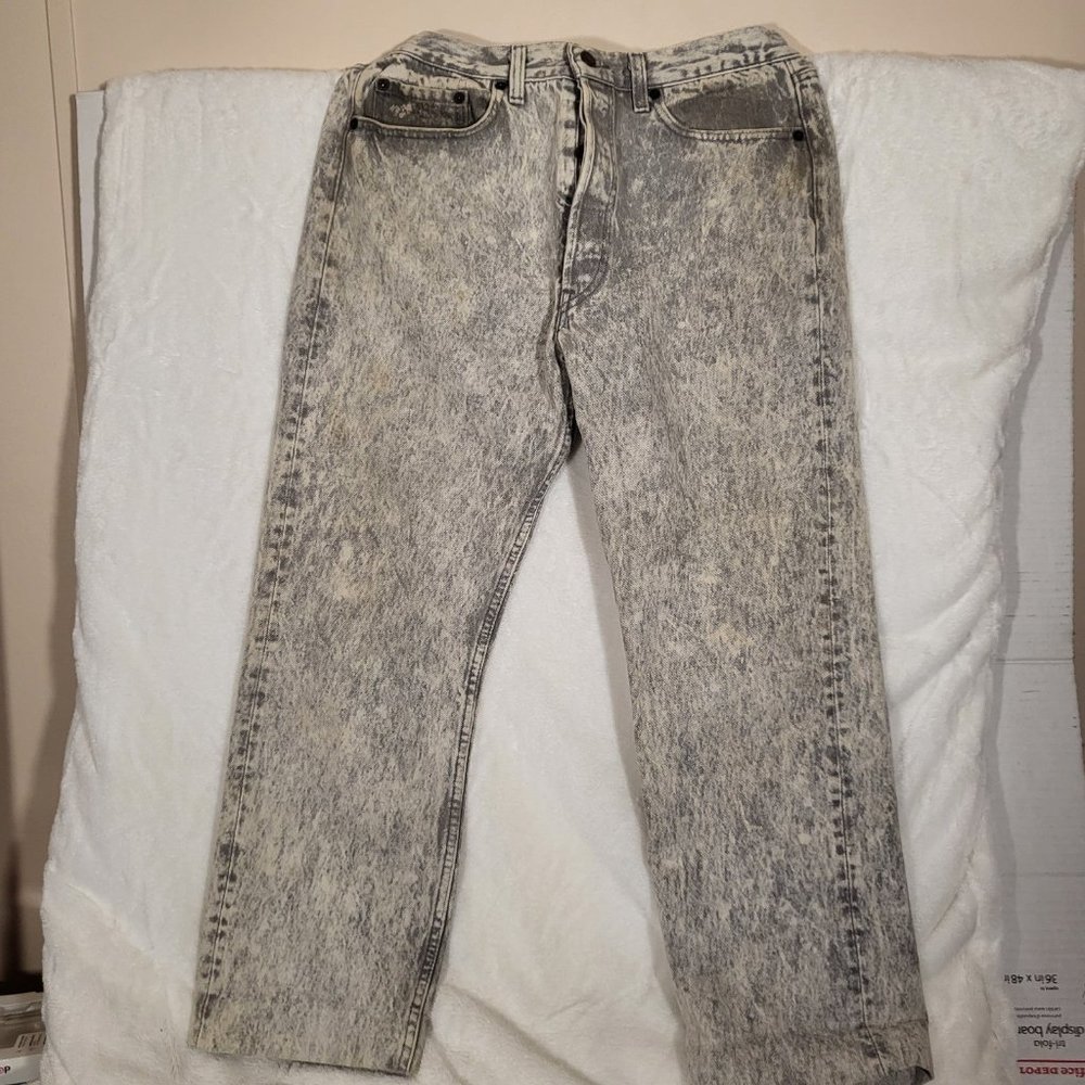 34 × 30 Levi Acid Wash Jeans